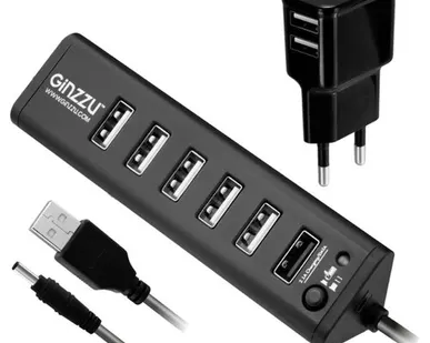 фото USB-концентратор Ginzzu