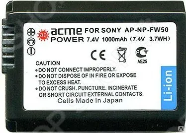 фото Аккумулятор для телефона AcmePower AP-NP-FW50