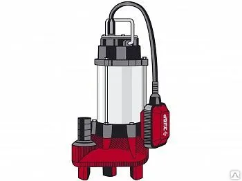 фото Насос погружной фекальный Зубр НПФ-450