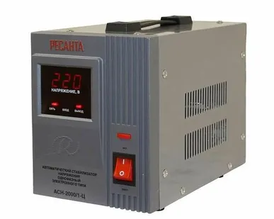 фото Стабилизатор напряжения АСН-2000/1-Ц 1ф 2кВт IP20 релейный Ресанта 63/6/4