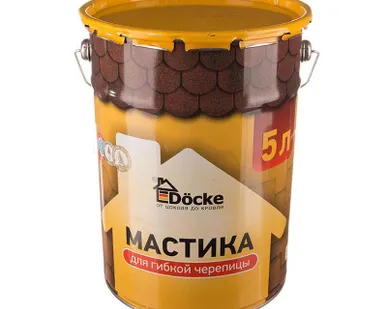 фото Мастика для гибкой черепицы Docke, 5л