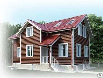 Фото №0 Сайдинг металлический Блок-Хаус