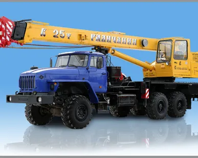 фото Автокран КС 55713-3 (УРАЛ-4320) Евро-4 (6х6, г/п 25 тн, вылет 21,7 м)
