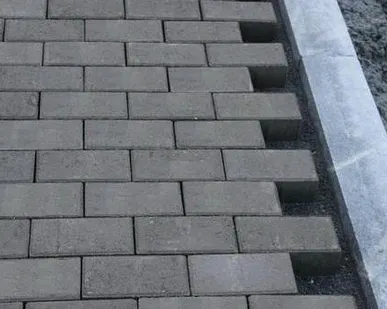 фото Тротуарная плитка "Кирпич" 100*200*50 серый ЭДД 1.5