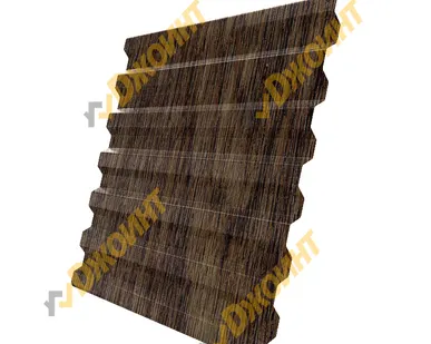 фото Профнастил С-21 0,5 Printech Real Print Cacao Wood (Какао дерево)