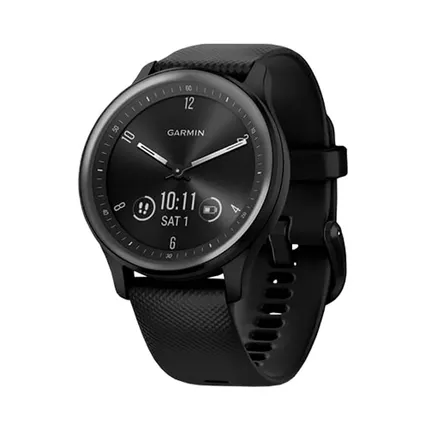 Фото №0 Часы Garmin Vivomove Sport черный серый безель с силиконовым ремешком