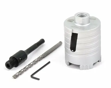 фото Коронка алмазная 80 мм по железобетону Hilberg Laser HM203 TRIO-DIAMOND