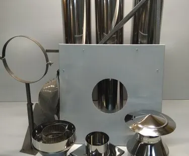 фото Комплект элементов дымохода для вентиляции