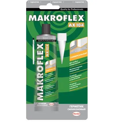 Фото №0 Герметик тюбик (блистер) силиконовый MAKROFLEX AX104 85мл бесцветный универсальный