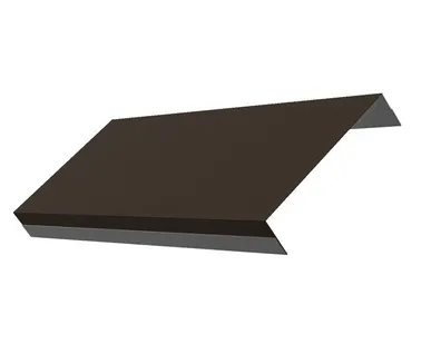 фото Ламель обратная 125 жалюзи Texas 0,5 Quarzit PRO Matt RR 32 темно-коричневый