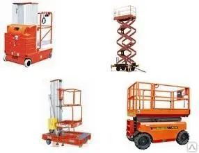 фото Вышка телескопическая: самоходная и несамоходная. Подъемники ножничные.