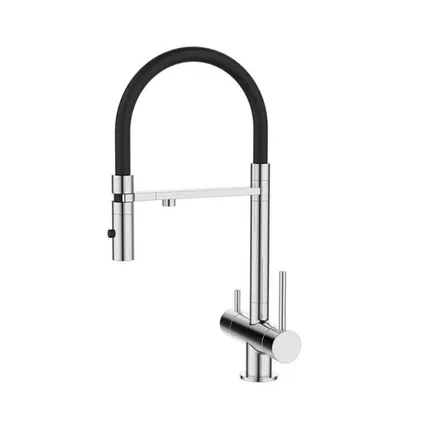 Фото №0 смеситель для кухни IDDIS Ace гибкий излив канал для фильтра глянцевый хром