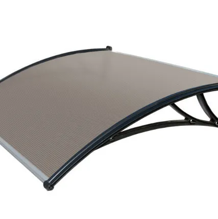 Фото №0 Козырек из поликарбоната 1500х930х281 бронзовый