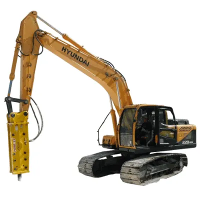 Фото №0 Гидромолот на базе полноповоротного гусеничного экскаватора