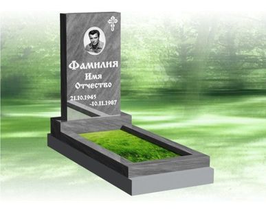 фото Прямоугольный надгробный памятник из МРАМОРА