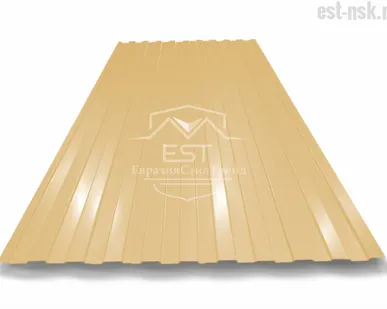 фото Профнастил C-8х1150 Pe 0.45 | RAL 1014 Слоновая кость