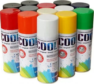 Фото №0 Cool Эмаль COOL универсальная на акриловой основе (цвет:хром),спрей 400мл