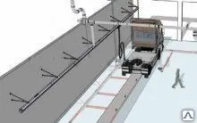 фото Рельсовая система для вытяжки отработавших газов, 24 м WORKY GDK-150-24