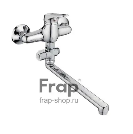 Фото №0 Смеситель хром.д/ванны Ф35 F2113 гусак 30см., флажок латунь