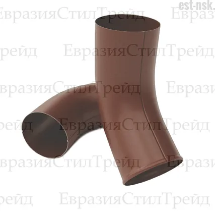 Фото №0 Колено сливное D90 OSNO MATTE | RAL 8017 Коричневый шоколад