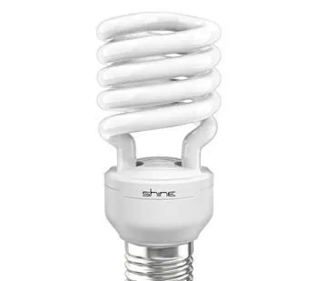 фото Лампа энергосберегающая E27, 45W, Spiral, 4200К(4000К), Shine