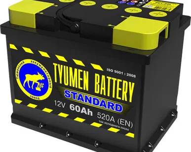 фото Аккумулятор "TYUMEN BATTERY" 6СТ 60 залит/заряжен 520 А (прямая, обратная