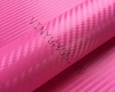 фото Пленка Розовый карбон 3D