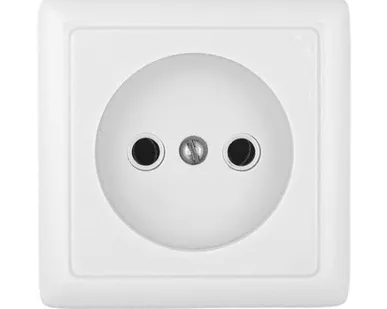 фото Schneider Electric Розетка 1-м ОП Хит 10А IP20 250В без заземл. без защ. шторок бел. RA10-131-B Schneider Electric