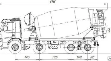 фото Автобетоносмеситель 10 DO шасси Volvo FM-Truck