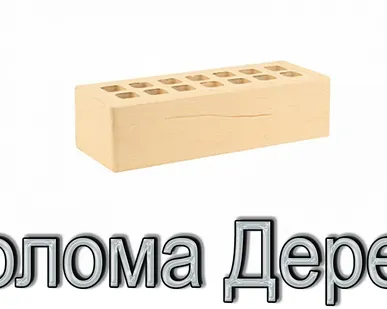 фото Кирпич КР-л-пу 250х85х65/0,7НФ/200/1,4/100 200 соломенный Дерево