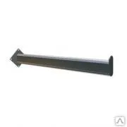 Фото №0 Кронштейн хромированный на трубу 30х15 мм, прямой с наконечником, 400мм