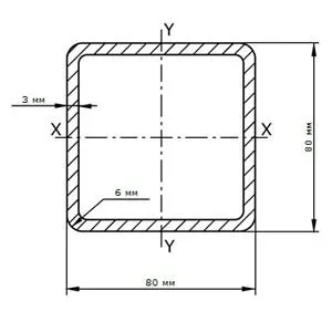 Фото №0 Труба профильная 80х80х3.0