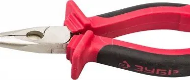 фото Тонкогубцы ЗУБР МАСТЕР 22025-4-16 изогнутые 
хромированные 160