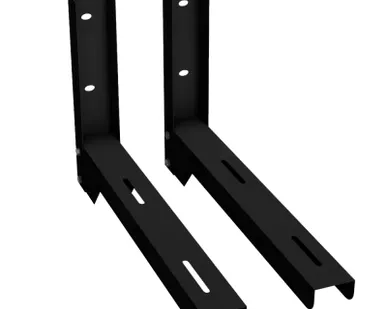 фото Кронштейны стальные 400х655 мм 2 шт., цвет Черный (RAL 9005)