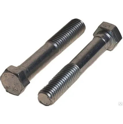 Фото №0 Болт с шестигранной уменьшенной головкой и направляющим подголовком ГОСТ 7795-70, класс прочности 4.8, оцинкованный