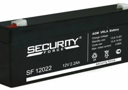 Фото №0 Аккумулятор 12В 2.2А.ч Security Force SF 12022