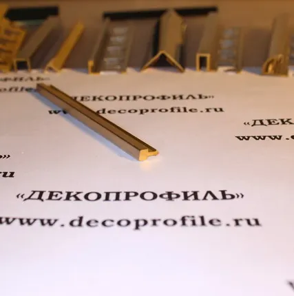 Фото №0 Вставка Progress латунь 2,7 м - Латунь шлифованная - 5х10 мм