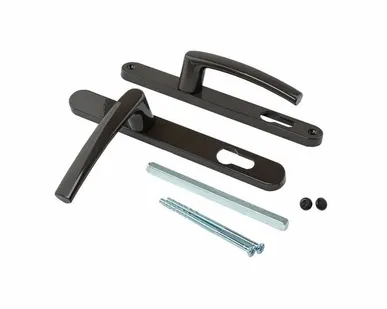 фото Гарнитур нажимной с подпружиниванием Mezut 25/85 (2 винта) корич. RAL8019