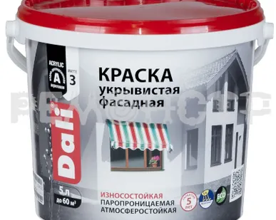 фото Краска вд фасад  5кг укрывная DALI Рогнеда  (1) П (ЭКК)