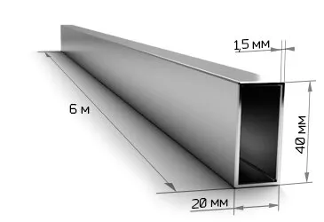 фото Труба пр 40*20/1,5 ГОСТ 8645-68