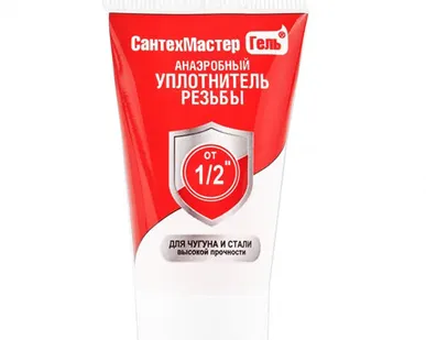 фото Герметик-гель анаэробный Сантехмастер 15гр красный