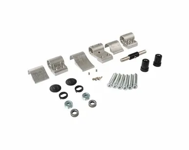 фото Петля двер. подшип. ELEMENTIS new, 3-х секционная, м/о 67, креп. на тепл. профиль, неокрашенная