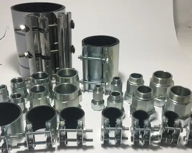 фото Сансфера. Хомуты ремонтные. муфты зажимные