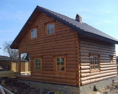 фото Срубы из рубленного бревна