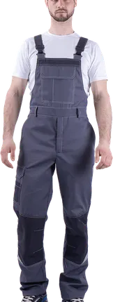 Фото №0 Полукомбинезон ТУРБО SAFETY летний, серый-т.серый