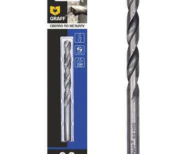 фото Сверло по металлу GRAFF, 8.0мм