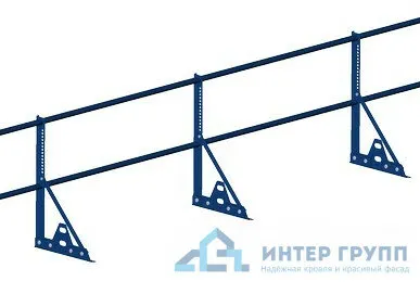 фото Ограждение PROMO ZN 40*20 (овал) фальц H-600/3,0м (2 трубы) ТУ