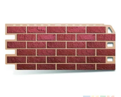 фото Сайдинг цокольный "Альта-Профиль" кирпич (красный) 1,14х0,48м
