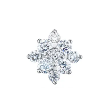 фото Подвеска ЭПЛ Даймонд с бриллиантами, из серебра