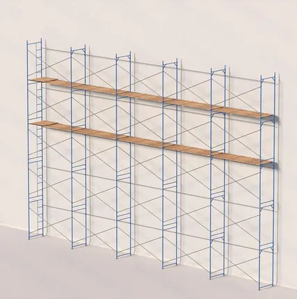Фото №0 Леса рамные строительные ЛРСП-40 10х15 м (2 яруса под настил)